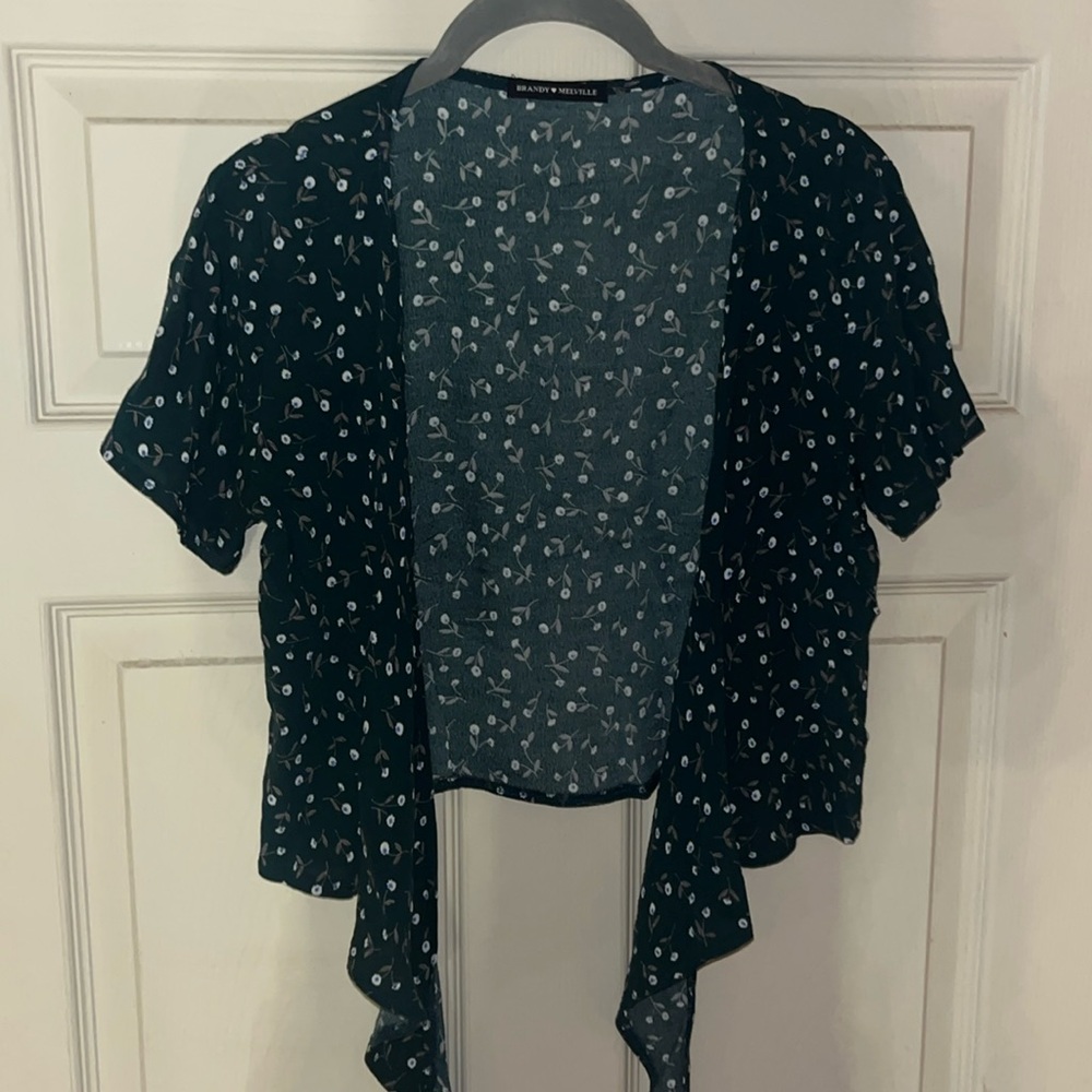 Brandy Melville wrap-around blouse